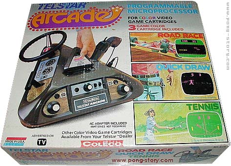 a photo of the box for the coleco telstar arcade.